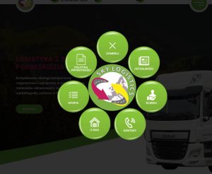 interaktywna animowana nawigacja dla skylogistics