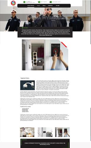 Profesjonalna strona SkySecurity – stworzona przez Dreamsites